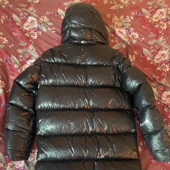 Mackage Winter Coat Kent-Glo High-Gloss Hooded Down Jacket - Picture 5 of 7